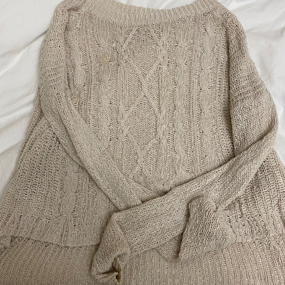 Abercrombie & Fitch Cream/Beige Sweater